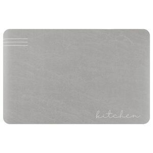 Modern Anti Slip Kitchen Mat Set of 1, 18" x 28" Kitchen Grey